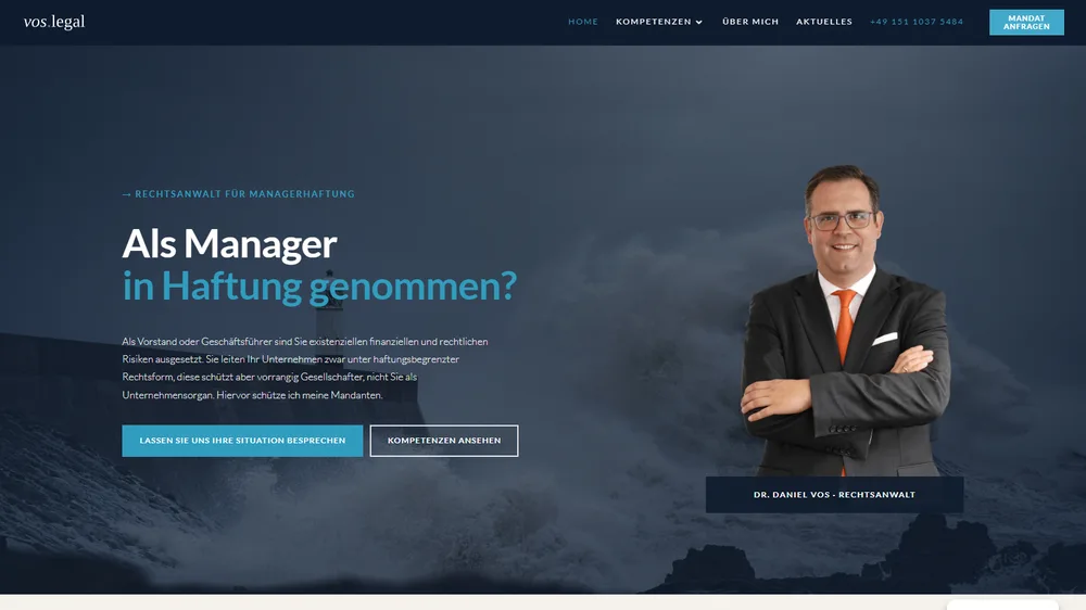 managerhaftung24.de — Website and technical SEO for a German director-liability practice